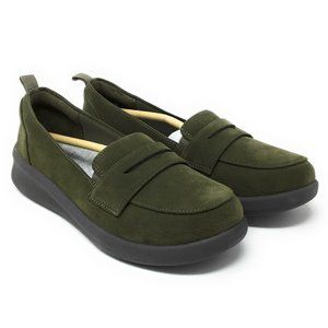 Clarks Slip-On Loafers Sillian 2.0 Hope Olive 6 M